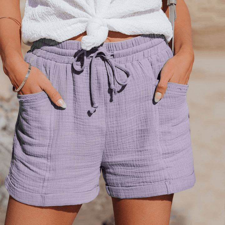 Levoire | Short Été Décontracté Femme Lilas