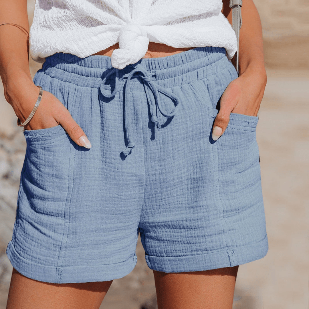 Levoire | Short Été Décontracté Femme Bleu
