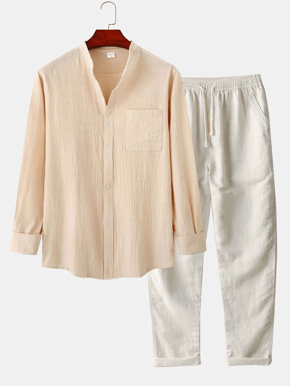 Levoire | Ensemble Chemise Pantalon Homme Beige