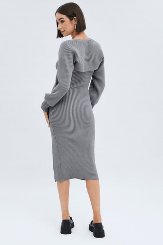 Levoire | Robe midi pull manches longues