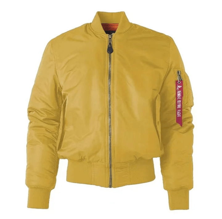 Levoire | Veste Bomber Unisexe Tendance Jaune