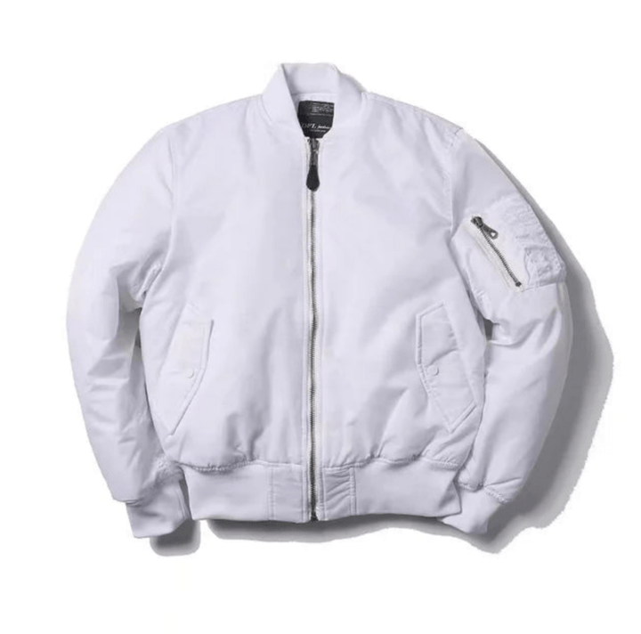 Levoire | Veste Bomber Unisexe Tendance Blanc