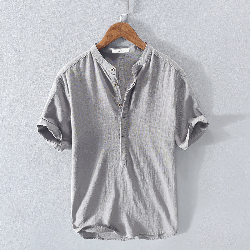 Levoire | Chemise D'Été Pour Hommes Chemise Décontractée Respirante Avec Fonction D'Évacuation De L'Humidité Gris