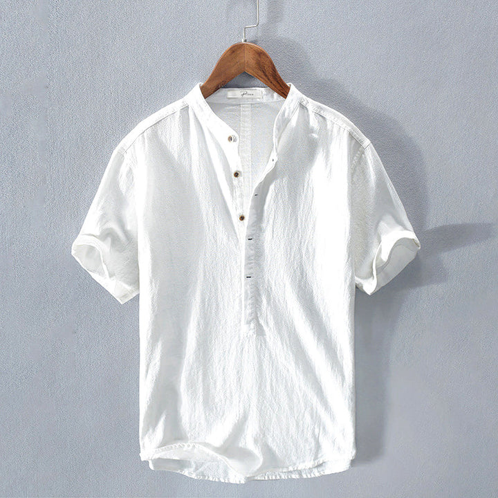 Levoire | Chemise D'Été Pour Hommes Chemise Décontractée Respirante Avec Fonction D'Évacuation De L'Humidité Blanc