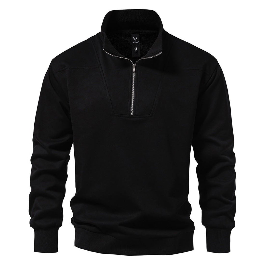 Levoire | Pull Confortable Avec Fermeture Éclair Quartiaire Noir