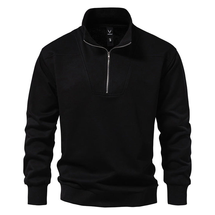 Levoire | Pull Confortable Avec Fermeture Éclair Quartiaire Noir