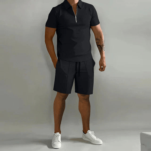 Levoire | Ensemble pour hommes en deux parties Polo classique et shorts confortables pour le printemps/été