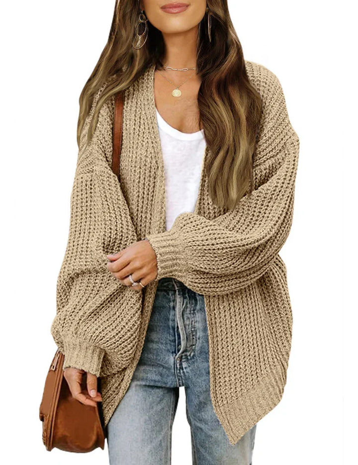 Levoire | Coupe Décontractée Cardigan En Tricot Pour Femmes Khaki