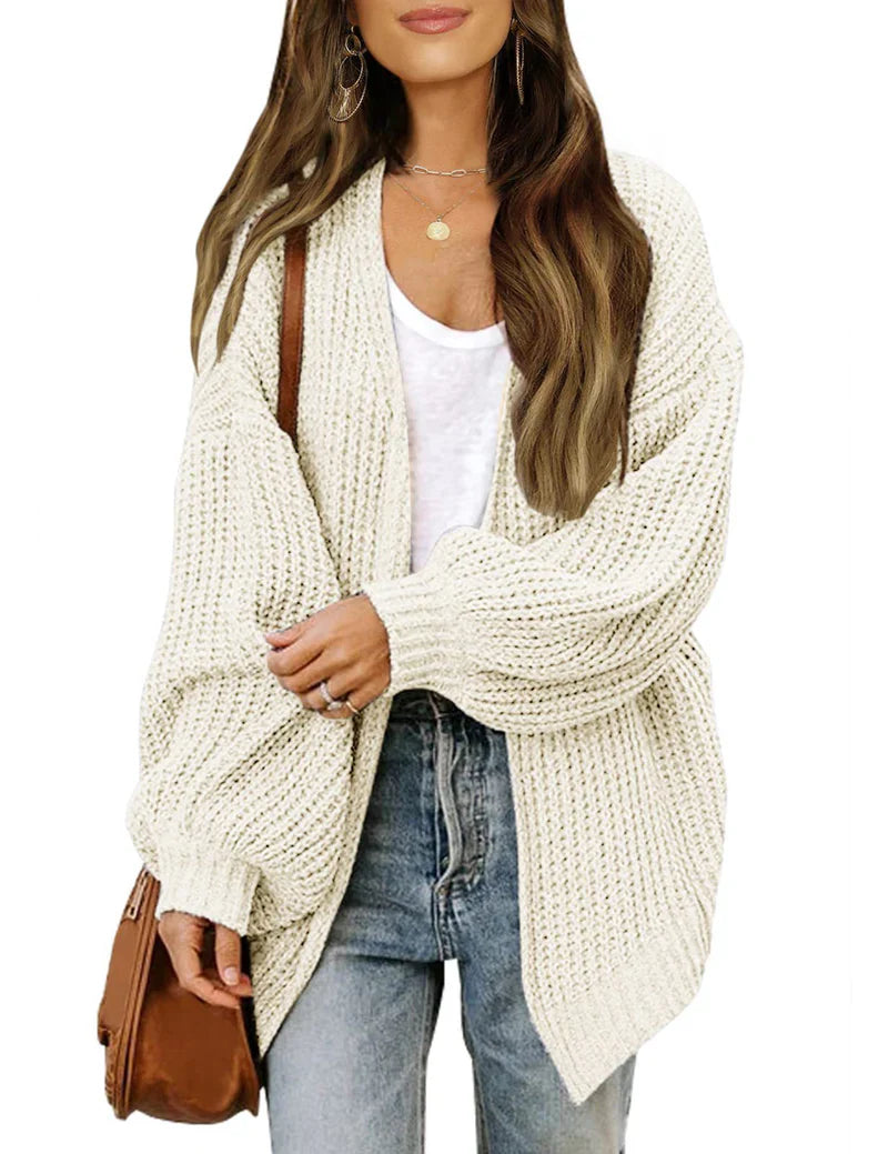 Levoire | Coupe Décontractée Cardigan En Tricot Pour Femmes Blanc