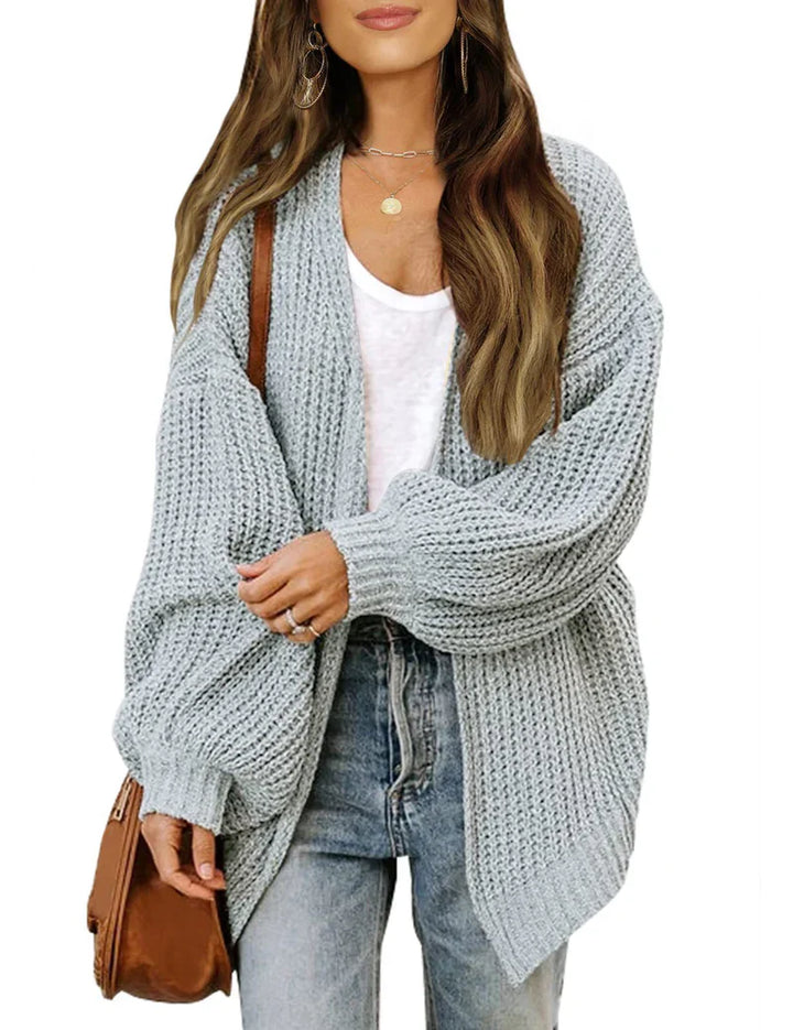 Levoire | Coupe Décontractée Cardigan En Tricot Pour Femmes Gris