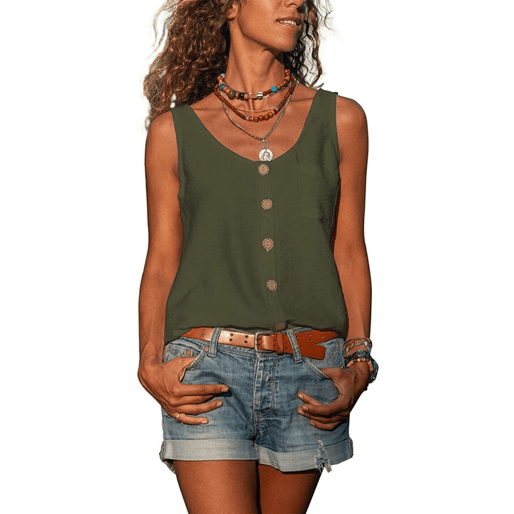 Levoire | Débardeur Tendance Femme Vert olive