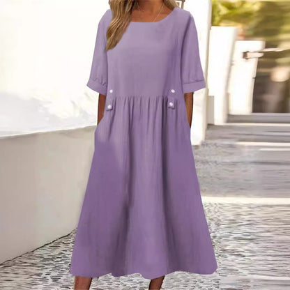 Levoire | Robe Élégante Femme Aérée, Féminine & Parfaite Pour Des Occasions Spéciales Lilas