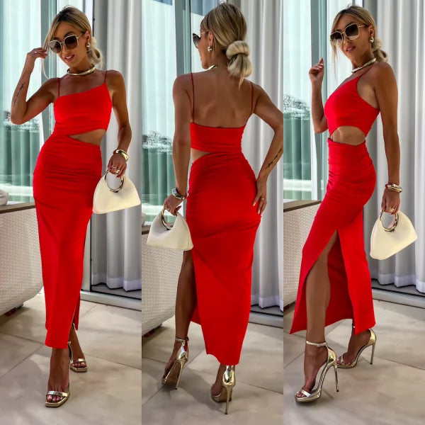 Levoire | robe parfaite pour souligner votre silhouette Rouge