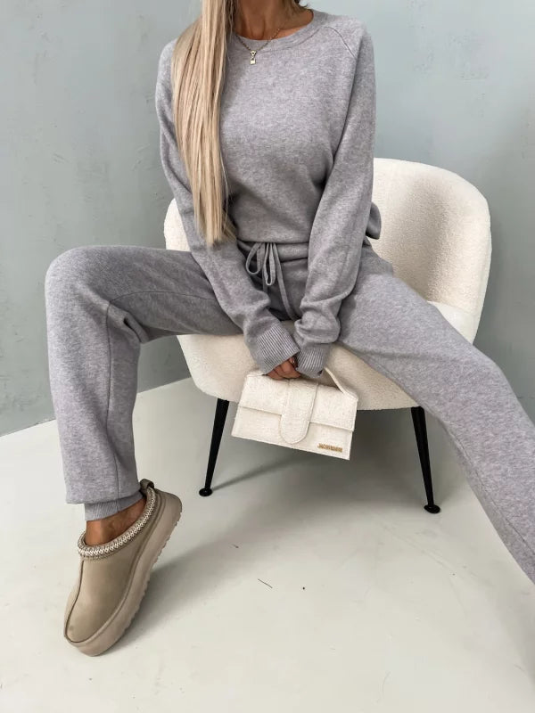Levoire | Ensemble Deux Pièces Luxueux Avec Une Touche Douce Gris