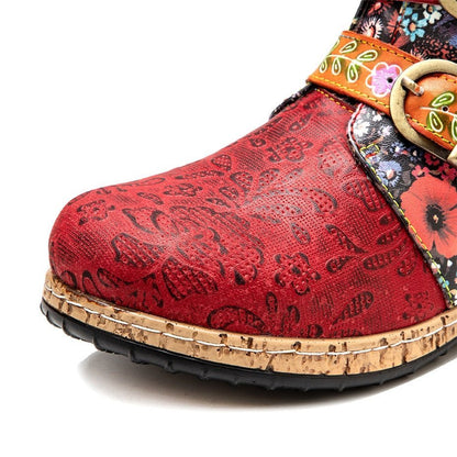 Levoire | Bottes À Fleurs Uniques En Cuir Végétalien