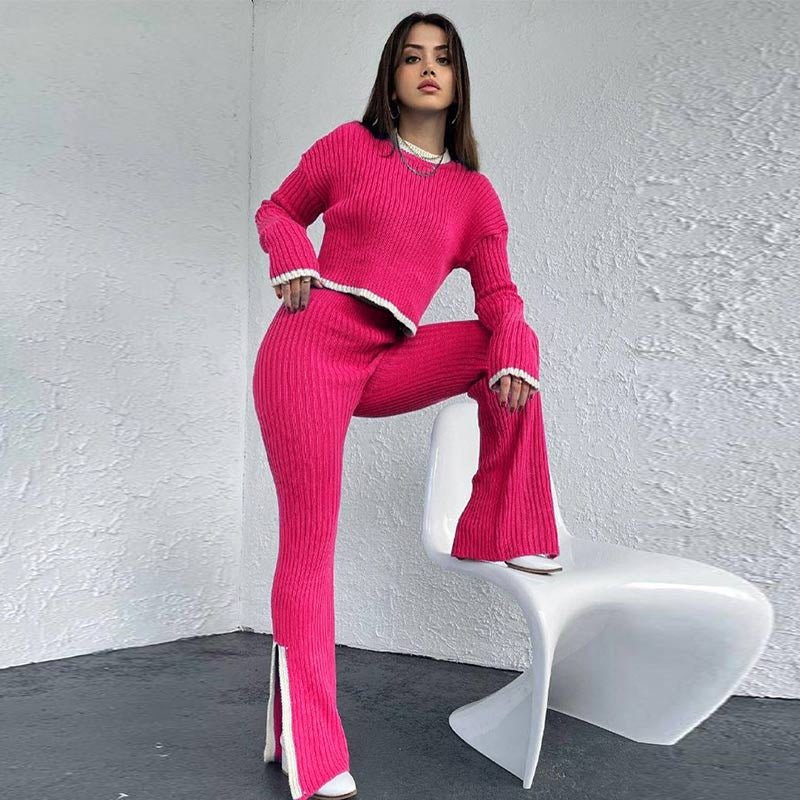 Levoire | Ensemble Tricoté À Deux Pièces Élégant Et Confortable Rosa