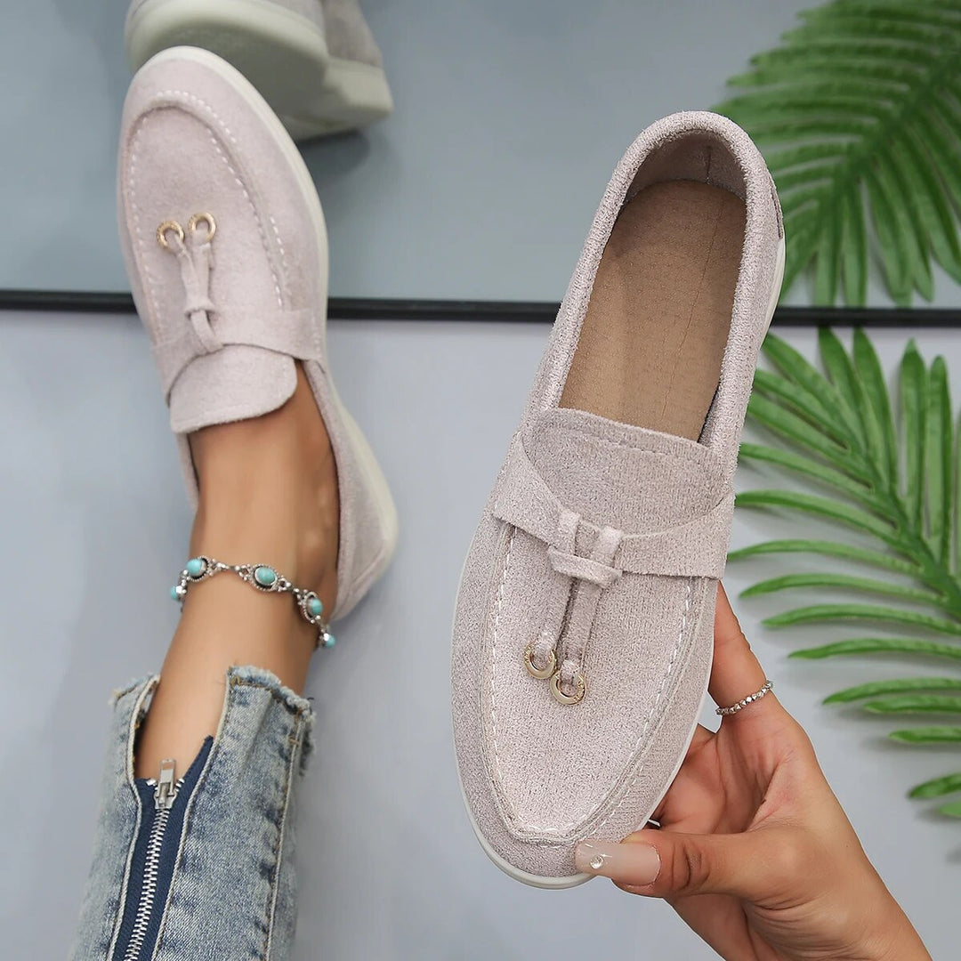 Levoire | Belles Mocassins Pour Femmes Beige