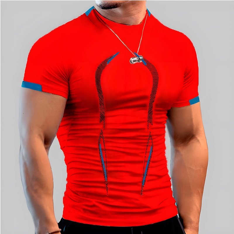 Levoire | T-Shirt Thermique À Séchage Rapide Rouge