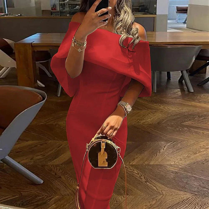Levoire | Robe Bodycon À Épaule Dénudée Avec Découpe Rot