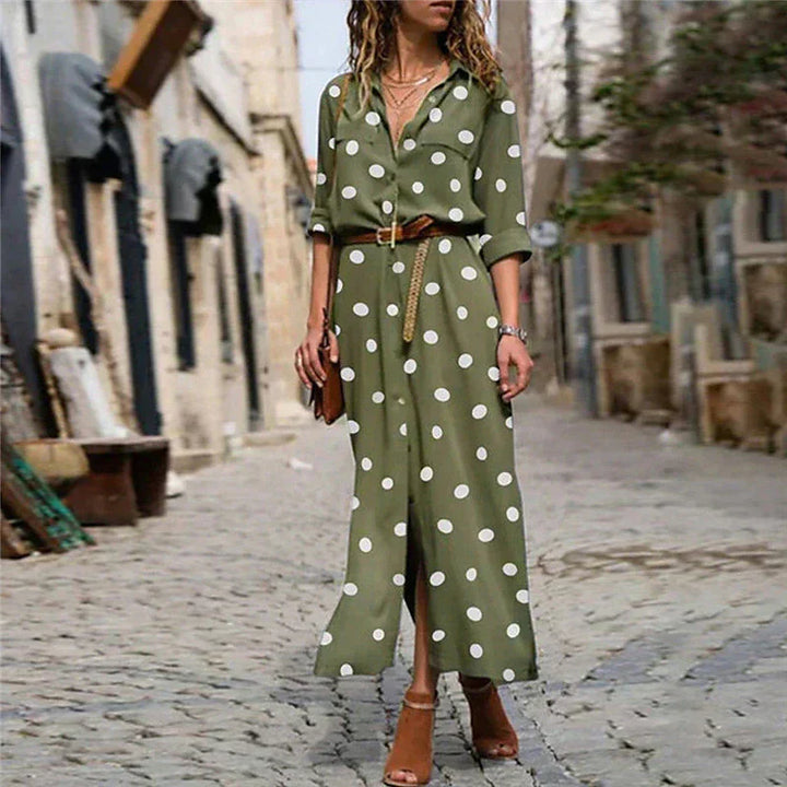 Levoire | Robe À Pois Pour Femme Armée verte