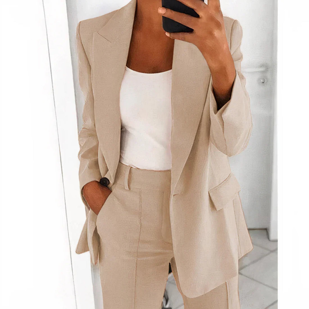 Levoire | Ensemble De Bureau Pour Femmes 2 Pièces Beige