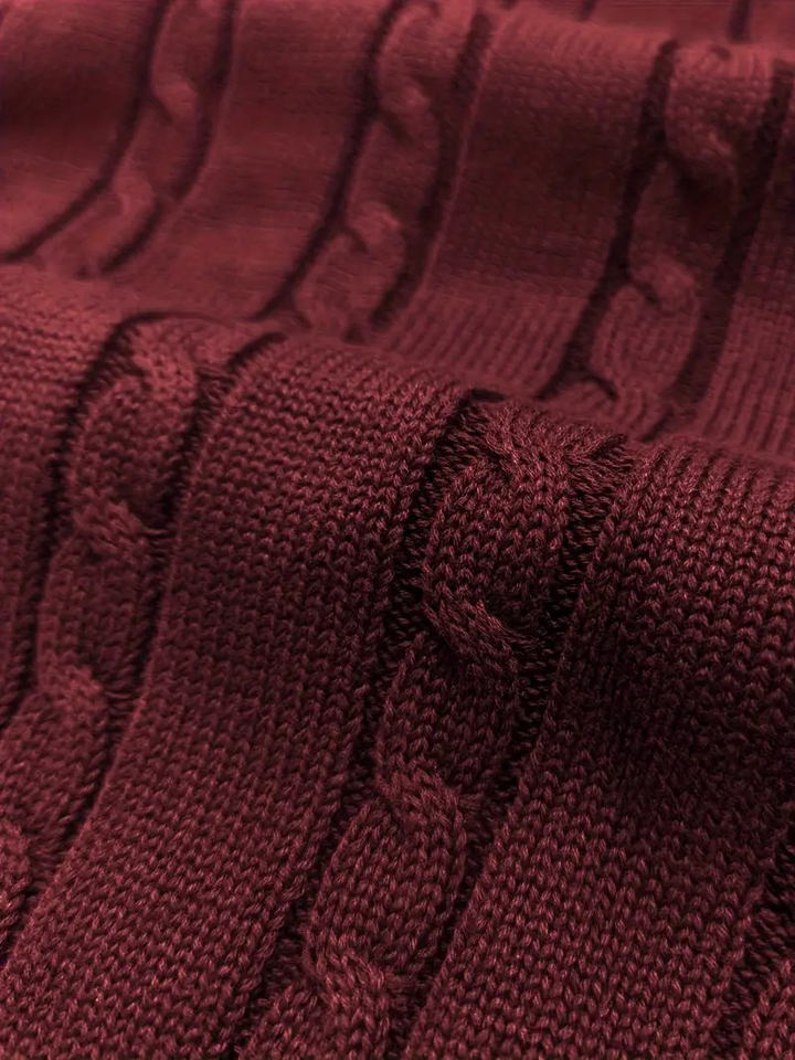 Levoire | Gilet en tricot avec des motifs en tresses
