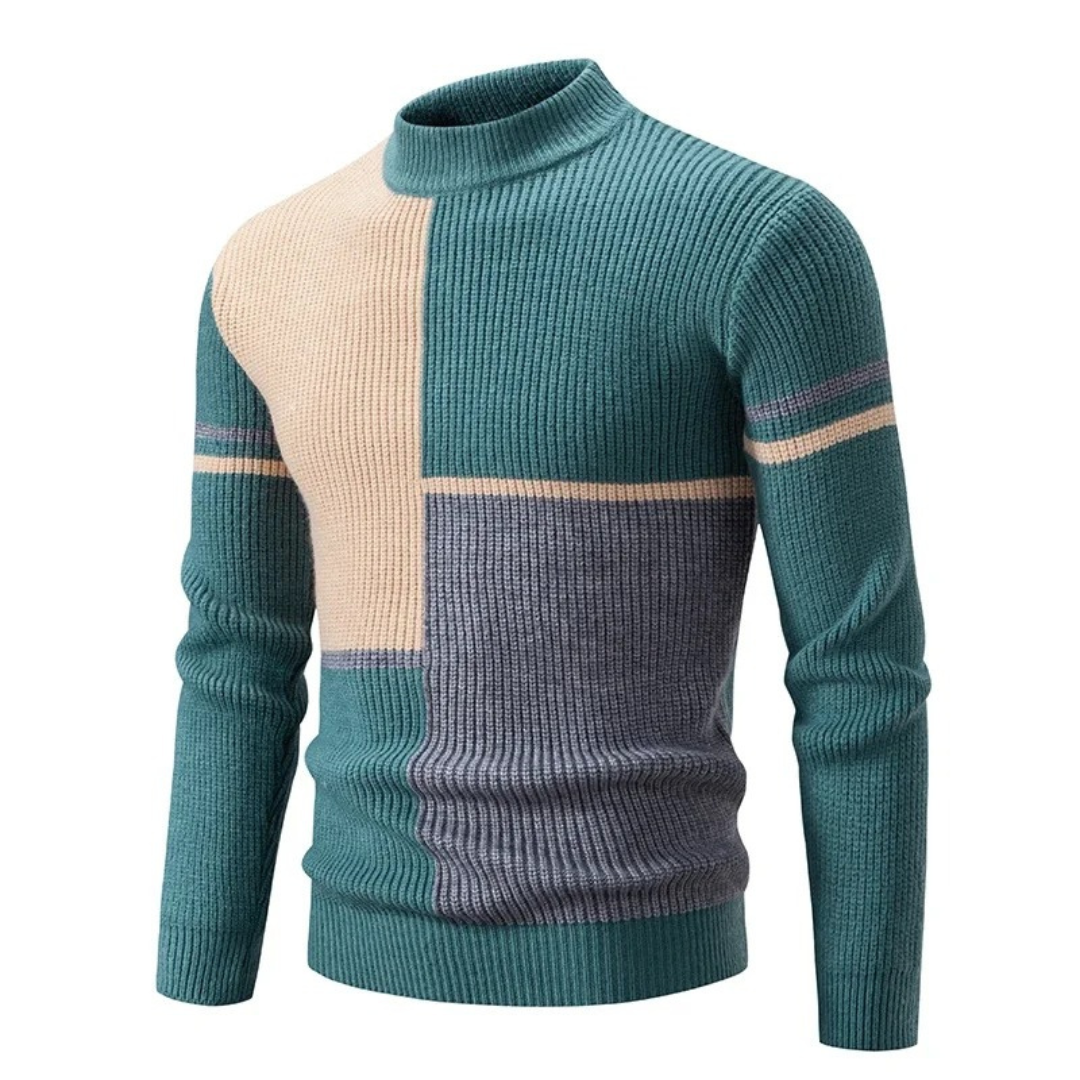 Levoire | Pull Pour Hommes Vert et gris