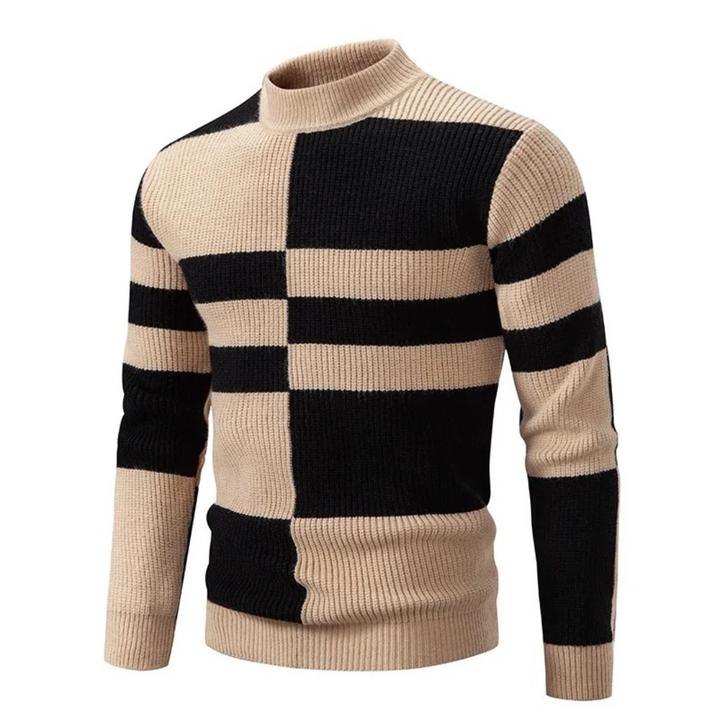 Levoire | Pull Pour Hommes Beige et Noir