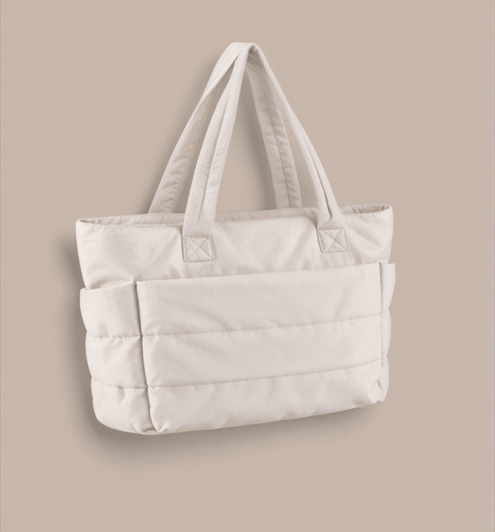 Levoire | Sac Bandoulière Spacieux Puffer Beige