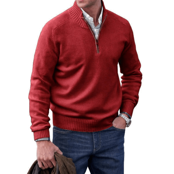 Levoire | Pull Cachemire Zippé Homme Rot