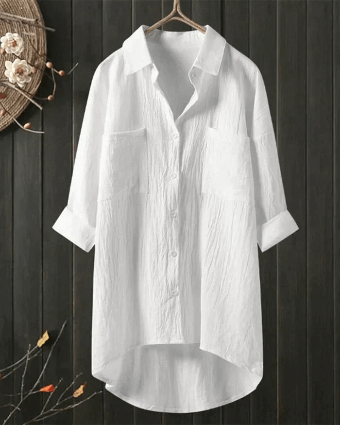 Levoire | Blouse en lin naturelle femme Blanc