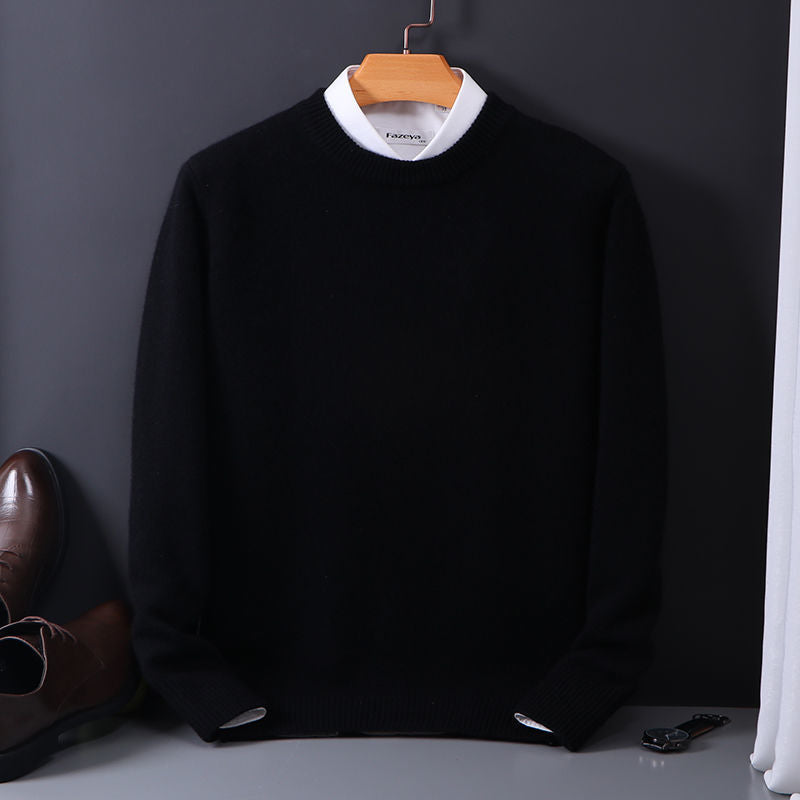 Levoire | Pull en cachemire pour hommes de luxe Noir
