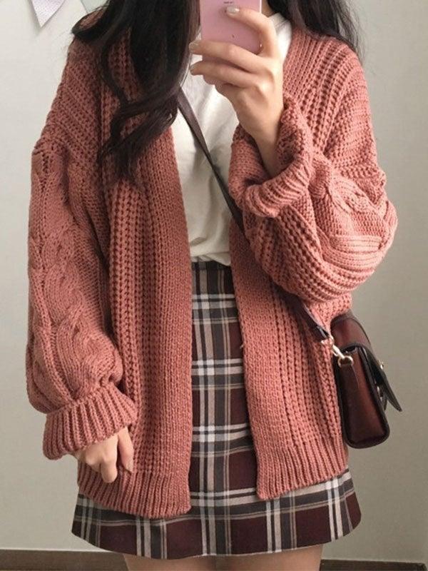 Levoire | Gilet En Tricot À Câble À Front Ouvert
