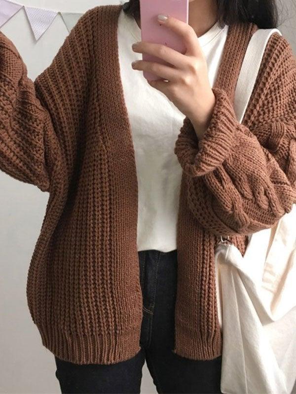 Levoire | Gilet En Tricot À Câble À Front Ouvert
