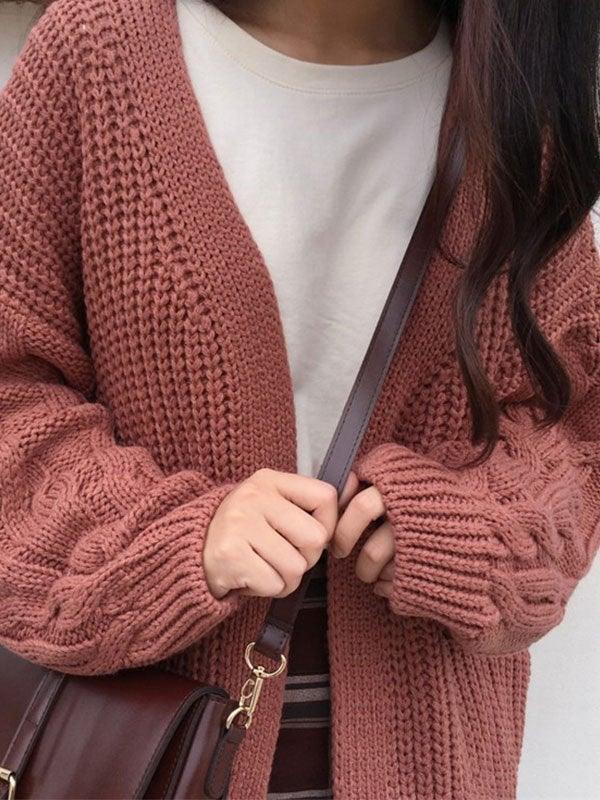 Levoire | Gilet En Tricot À Câble À Front Ouvert