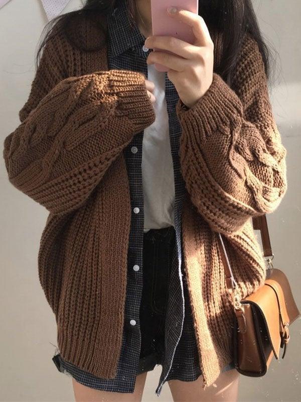 Levoire | Gilet En Tricot À Câble À Front Ouvert