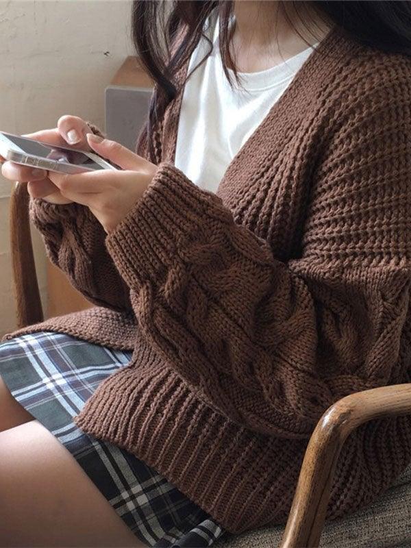 Levoire | Gilet En Tricot À Câble À Front Ouvert
