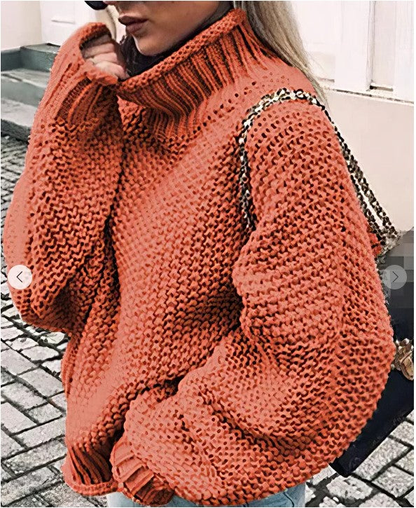 Levoire | Pull D'Hiver Moderne Et Décontracté Orange