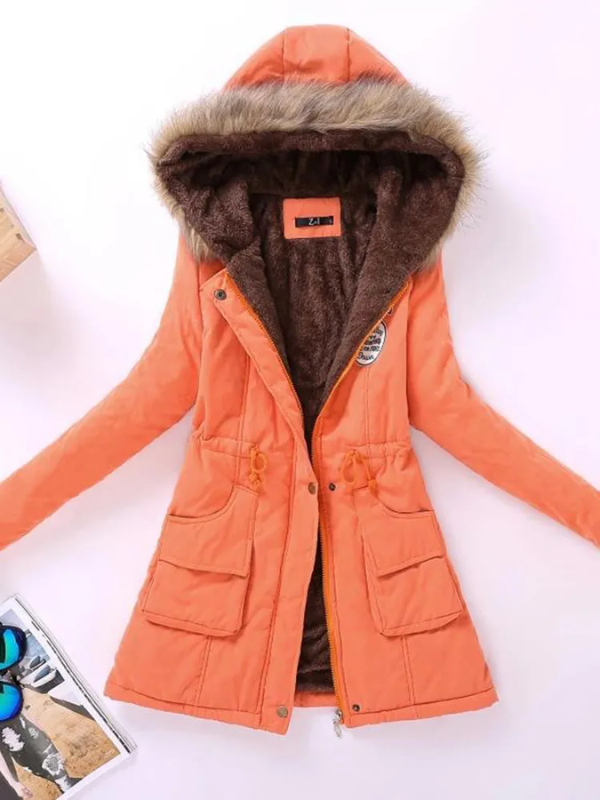 Levoire | Chic Moderne Veste Chaude Pour Femmes Orange