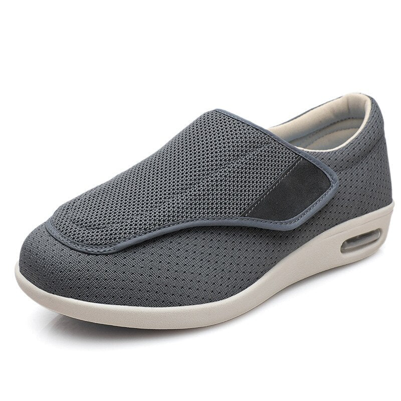 Levoire | Large Chaussures Pour Diabétiques Chaussures Confortables Pour Le Quotidien Gris