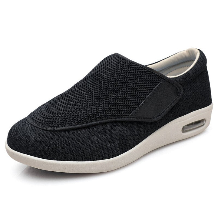 Levoire | Large Chaussures Pour Diabétiques Chaussures Confortables Pour Le Quotidien Noir