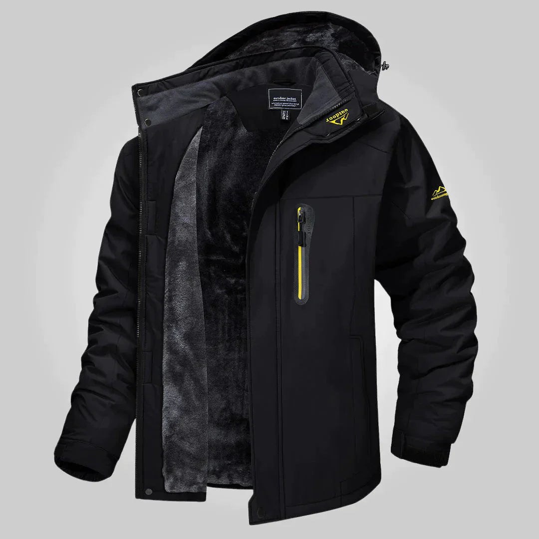 Levoire | Veste Extérieure Imperméable et Coupe-Vent Homme Noir