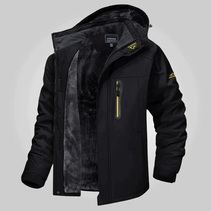 Levoire | Veste Extérieure Imperméable et Coupe-Vent Homme Noir