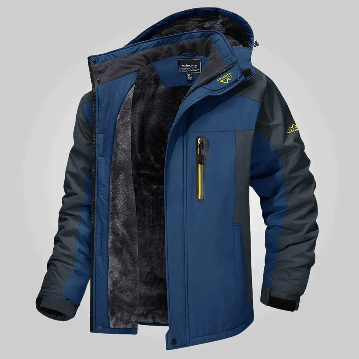 Levoire | Veste Extérieure Imperméable et Coupe-Vent Homme bleu foncé