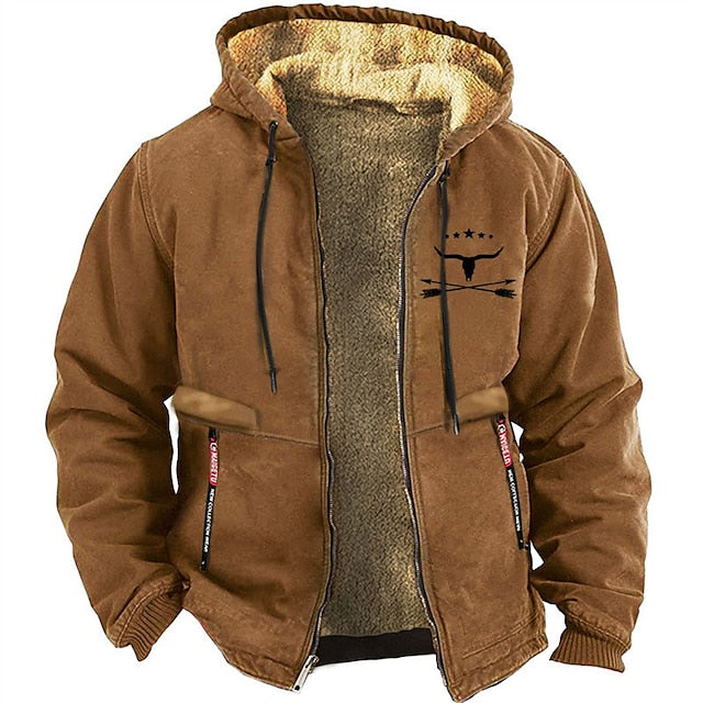 Levoire | Veste À Capuche En Polaire À Manches Longues Avec Fermeture Éclair Braun