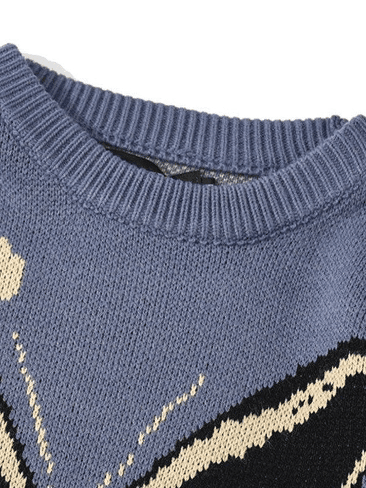 Levoire | Grande Taille Papillon Jacquard Pull-Over