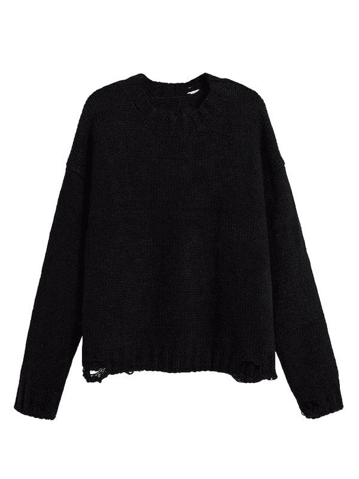 Levoire | Grande Taille Pull Crâne Usé