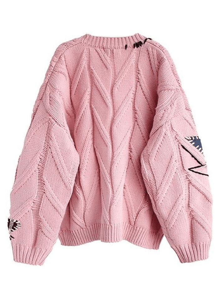 Levoire | Gilet En Tricot Surdimensionné Brodé