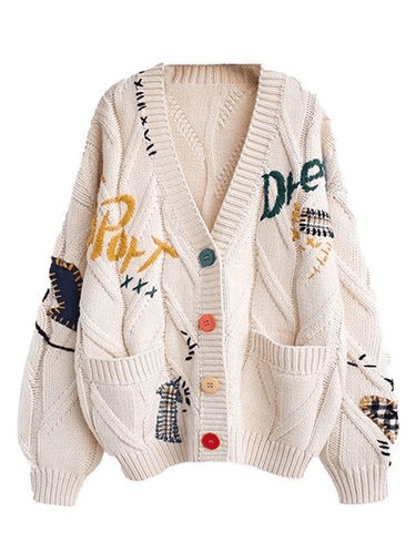 Levoire | Gilet En Tricot Surdimensionné Brodé