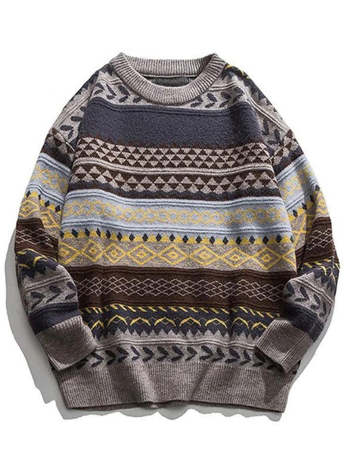 Levoire | Grande Taille Pull En Jacquard Texturé Gris